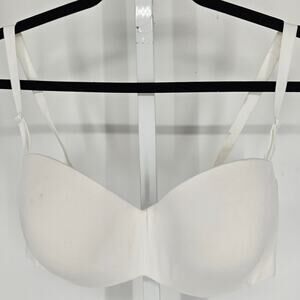 Maidenform Womens Sz 38DD Lightly Padded T Shirt Bra Solid White